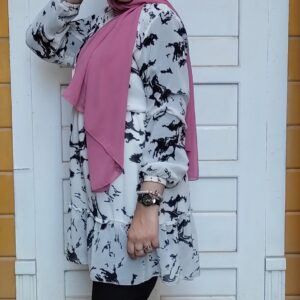 فستان شيفون لحد الركبة