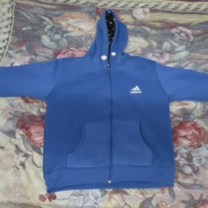 جاكيت اديداس ازرق مقاس L