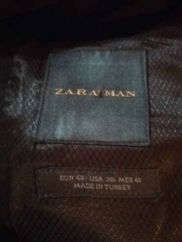 بدله رجالي Zara تركي سوداء خامه تحفه كالجديده