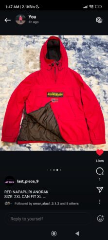 Napapijri jacket red