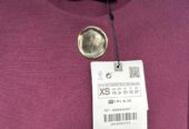 Fitted Round Neck Coat Blazer, ZARA